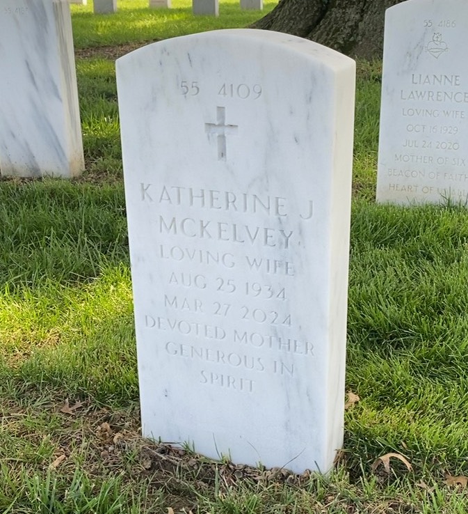Back of headstone — Paul Mckelvey
