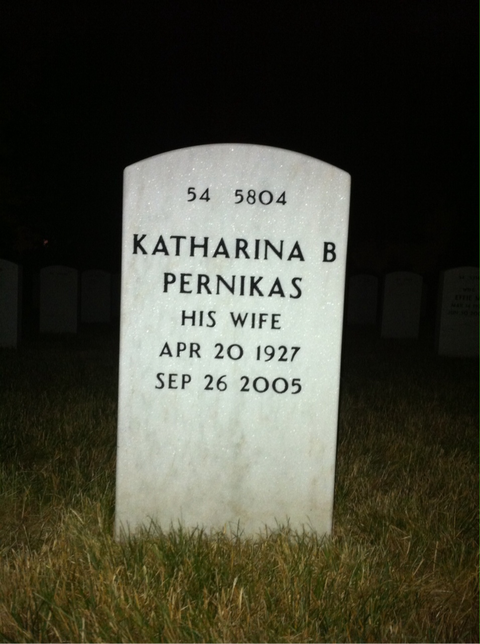 Back of headstone — Robert Foss