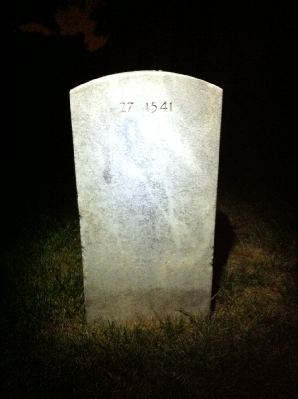 Back of headstone — Henry Barrett