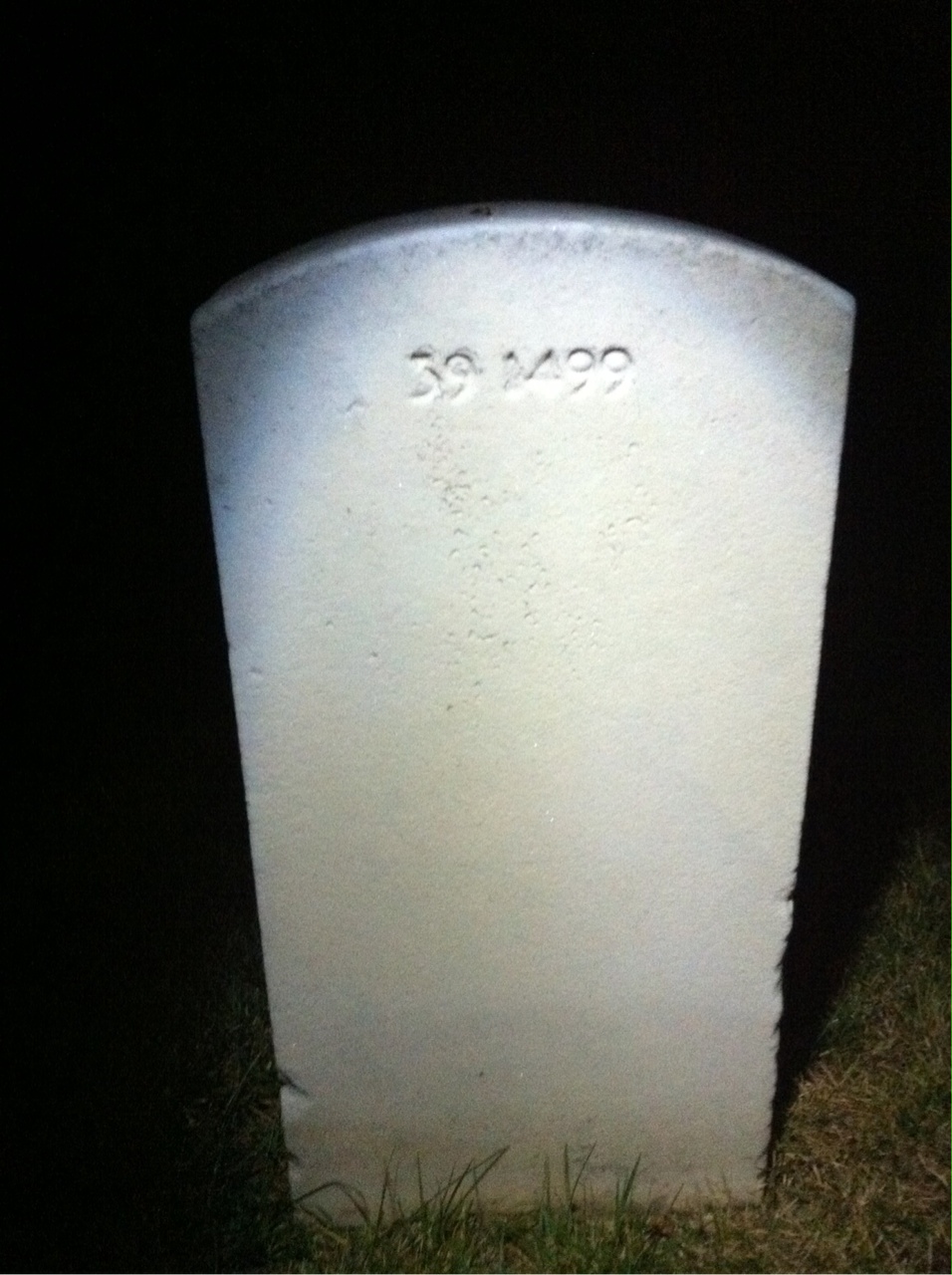 Back of headstone — Raymond Bailey