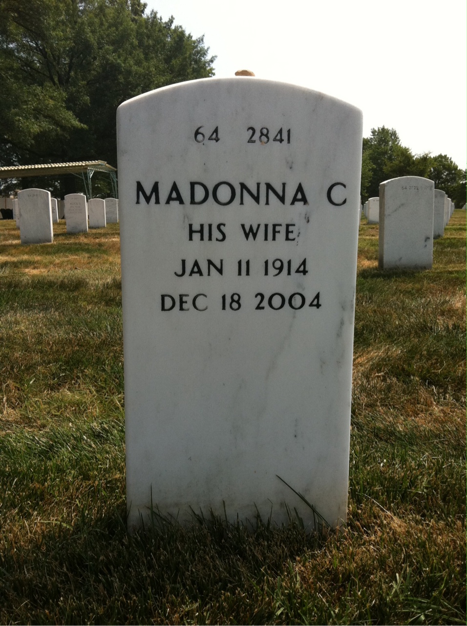 Back of headstone — Seymour Caplan