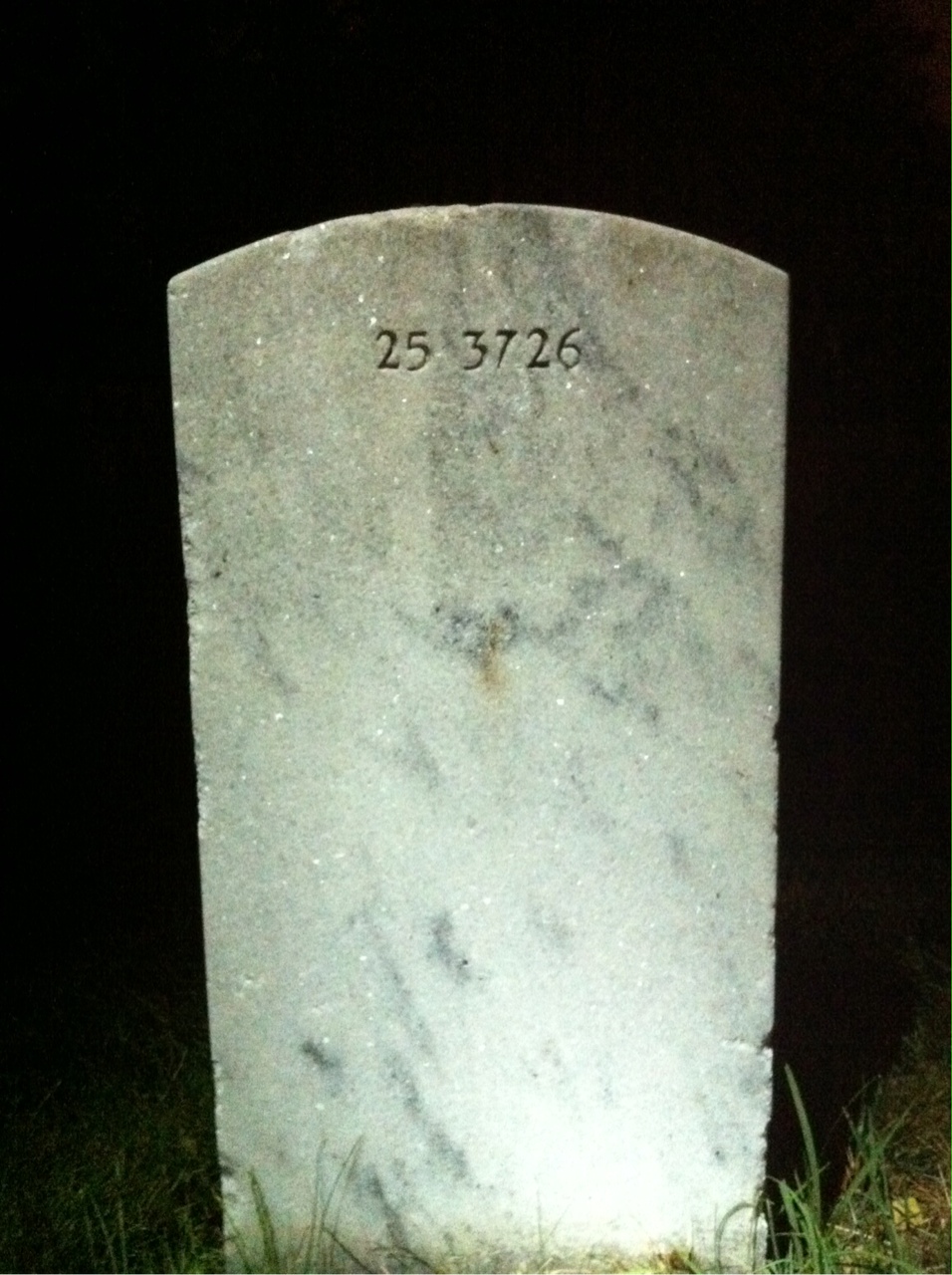 Back of headstone — Jacques Cunningham