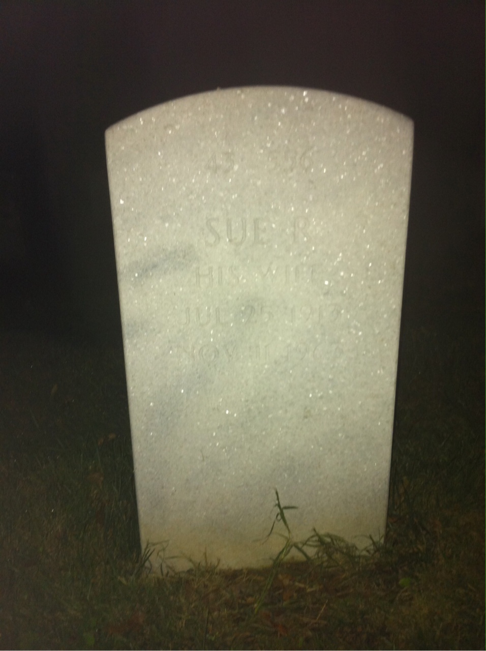 Back of headstone — Charles Euston
