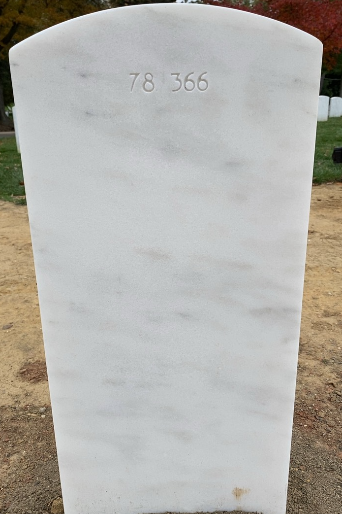 Back of headstone — Walter Andrew Easley