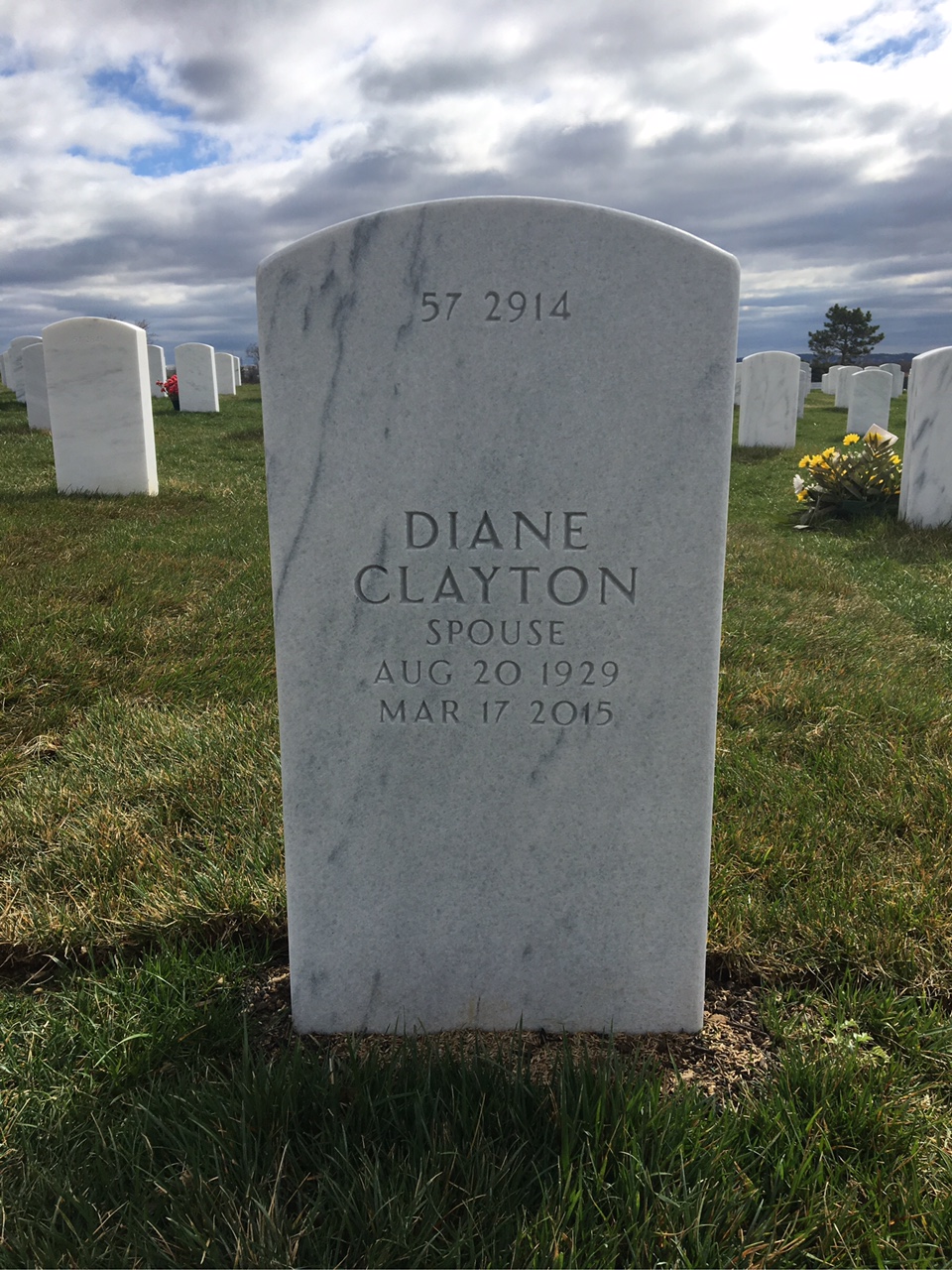Back of headstone — Ross Mulford
