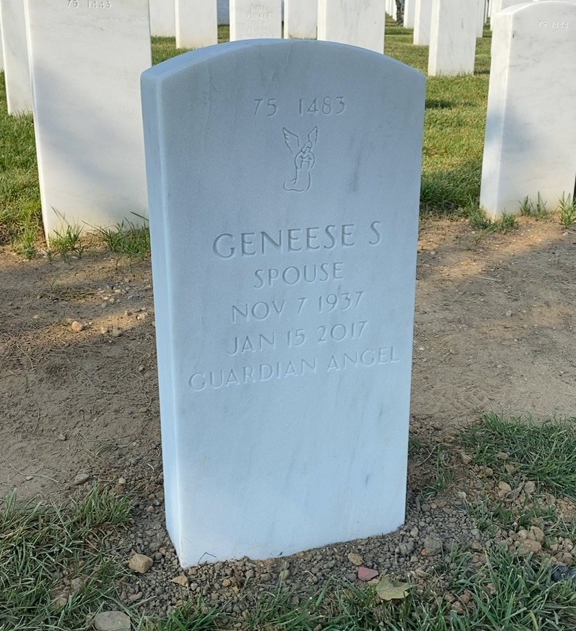 Back of headstone — William Benjamin Drew