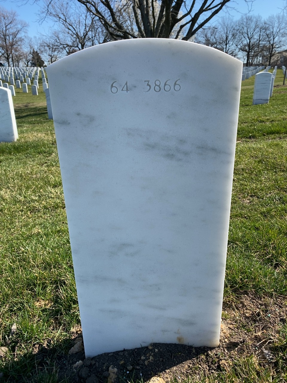 Back of headstone — Larry D Beisel