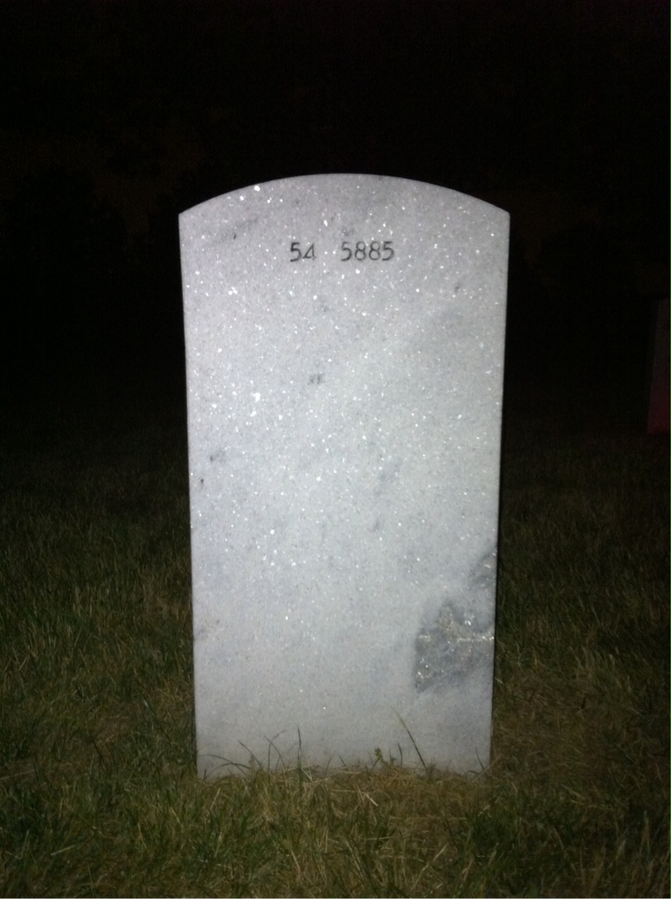 Back of headstone — Charles Achtenberg