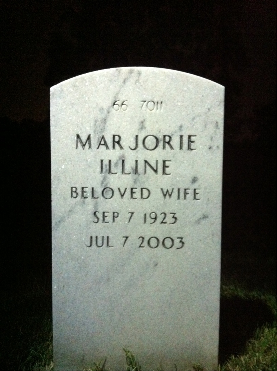 Back of headstone — Edward Travers