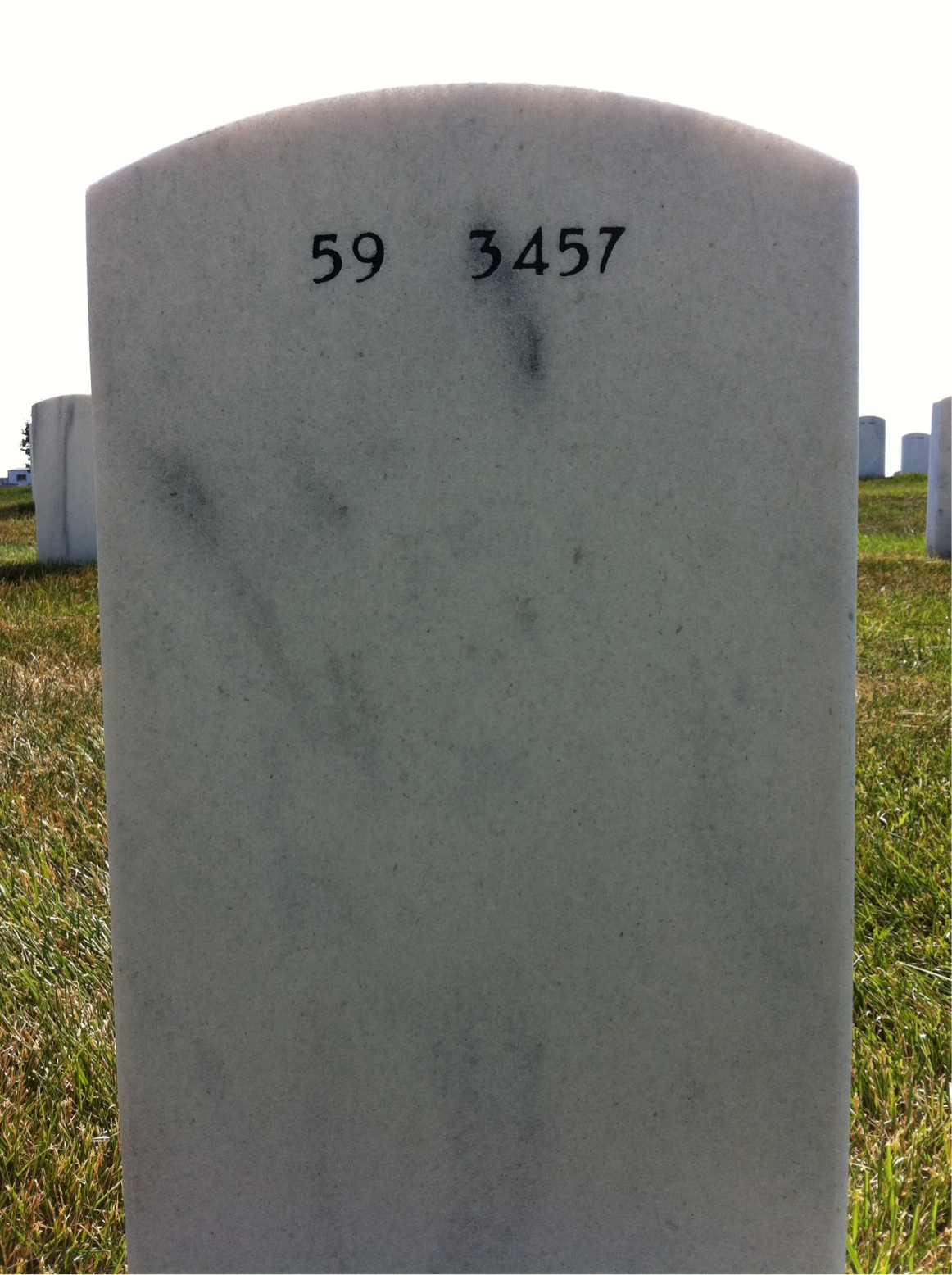 Back of headstone — Lee Stiles