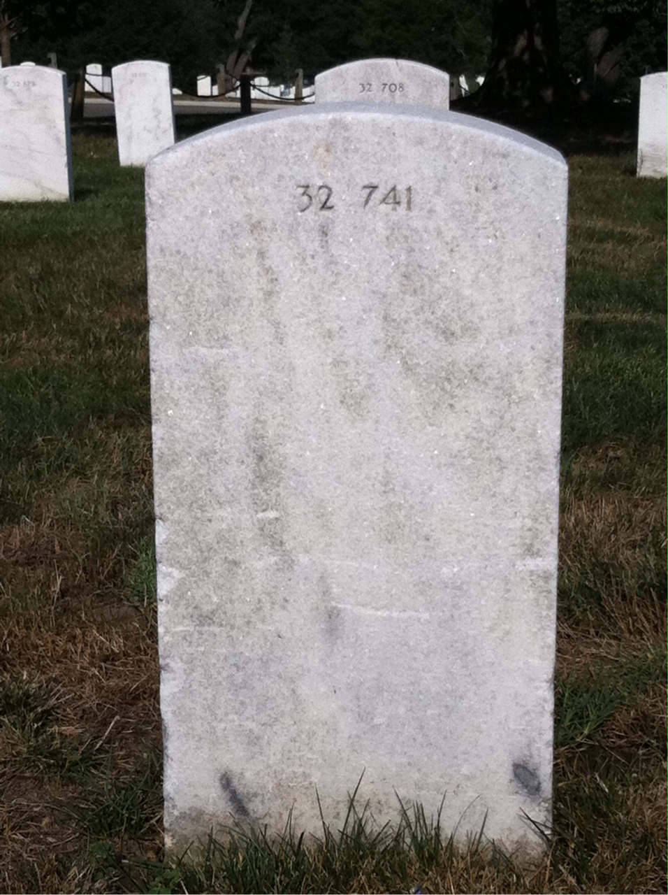 Back of headstone — William Musselwhite