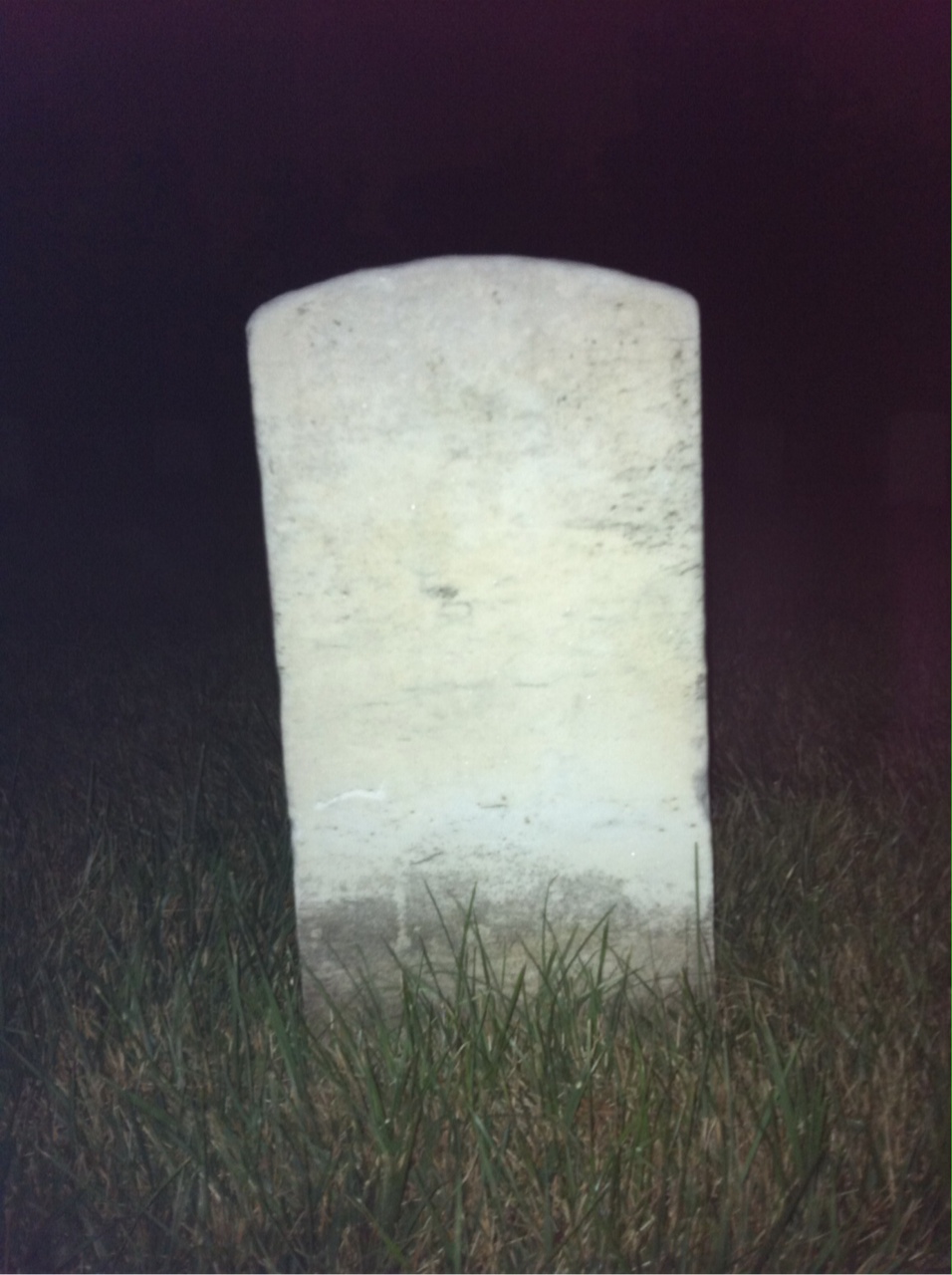 Back of headstone — William Beekey