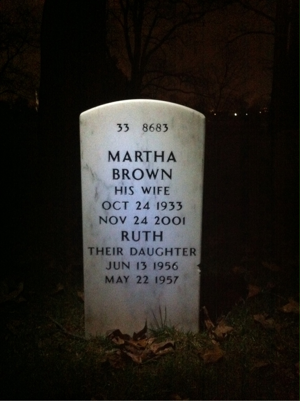 Back of headstone — Charles Yanconish