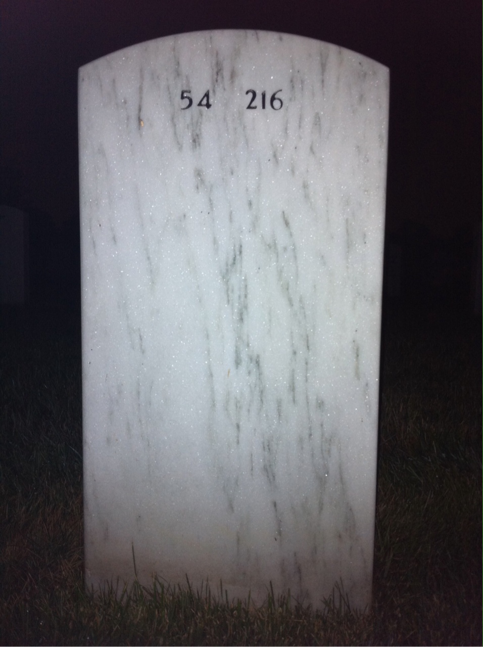 Back of headstone — Daniel Stonebraker
