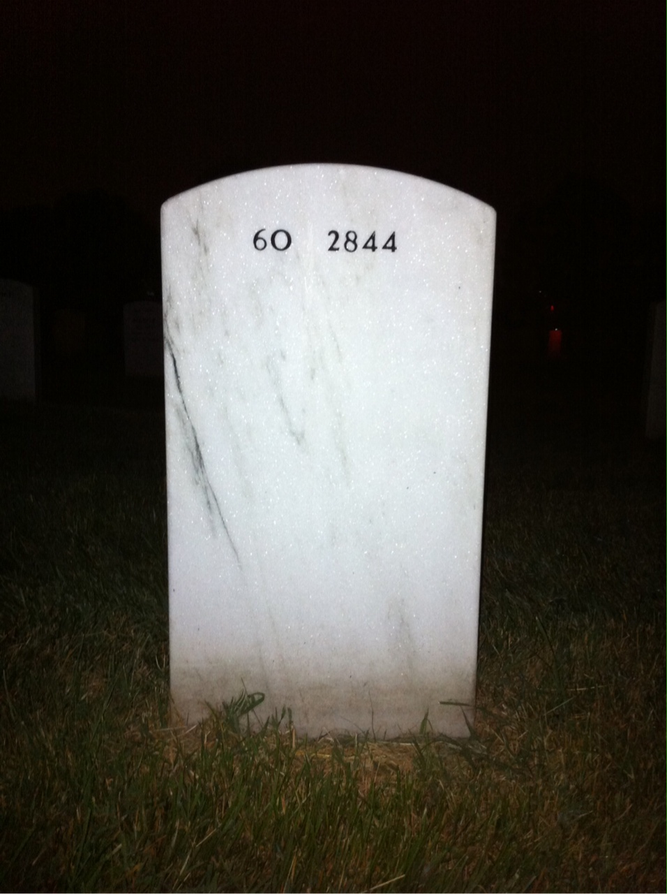 Back of headstone — Ronald Mordecai