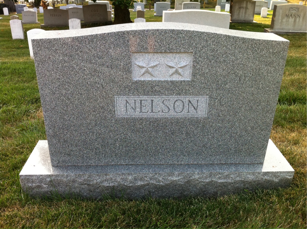 Back of headstone — William Nelson