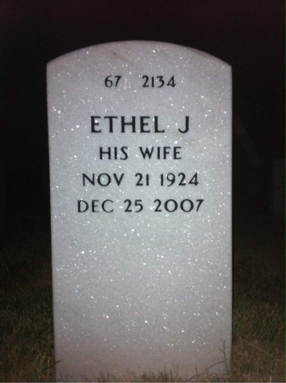 Back of headstone — Joseph Jodoin