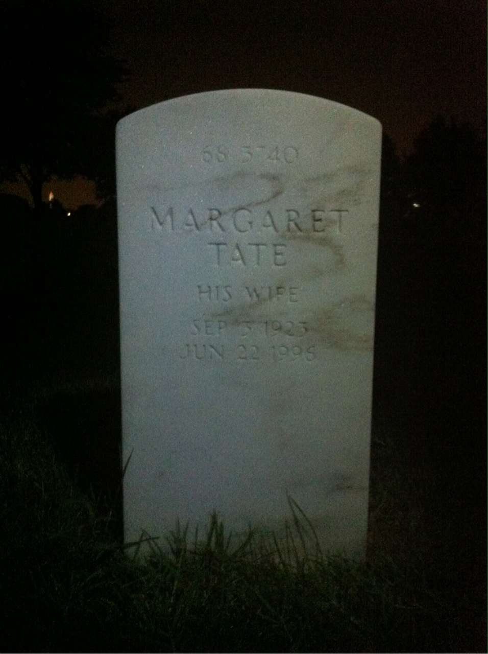 Back of headstone — William Murphy