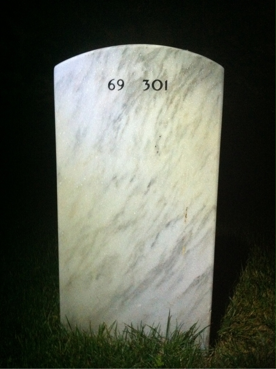 Back of headstone — Herbert Bryant