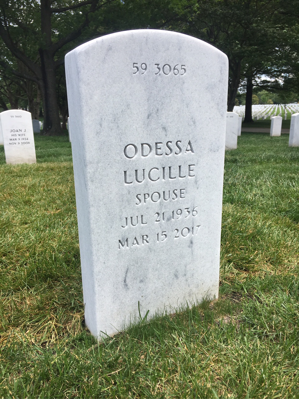 Back of headstone — Ben Harris