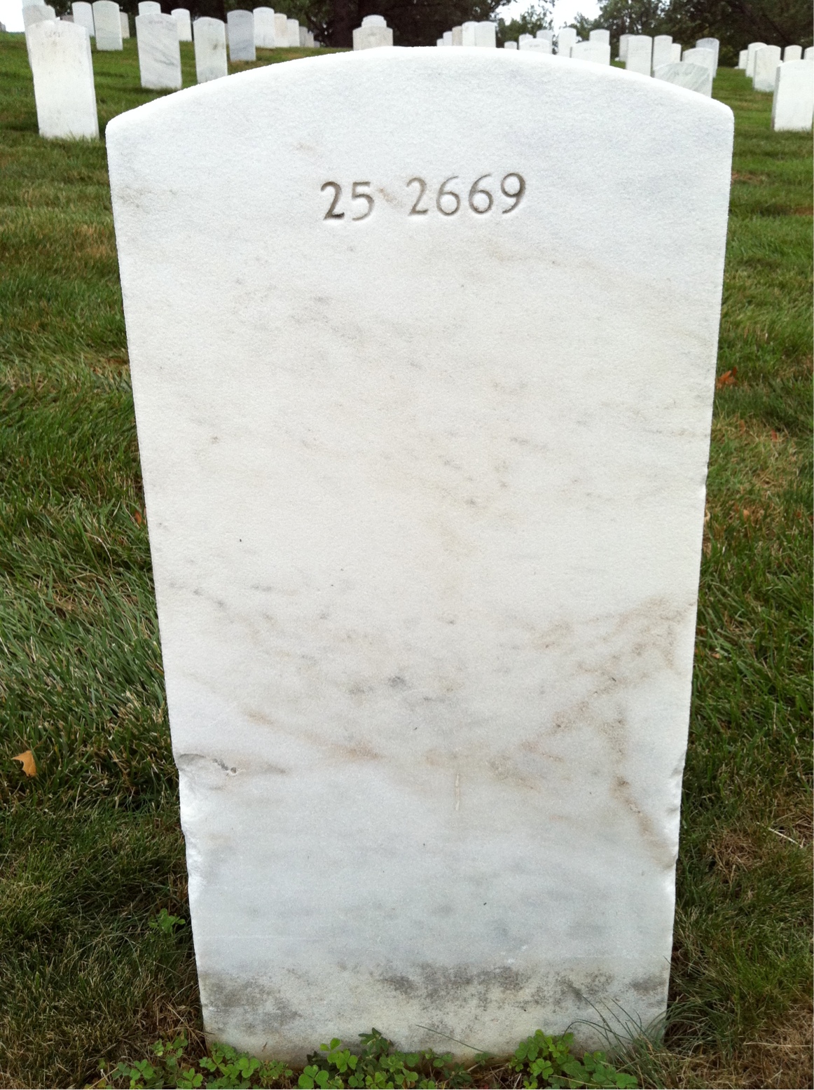 Back of headstone — Charles Murphy