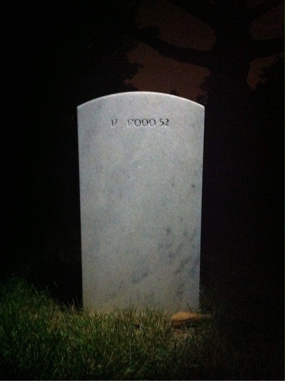 Back of headstone — Edith Monroe