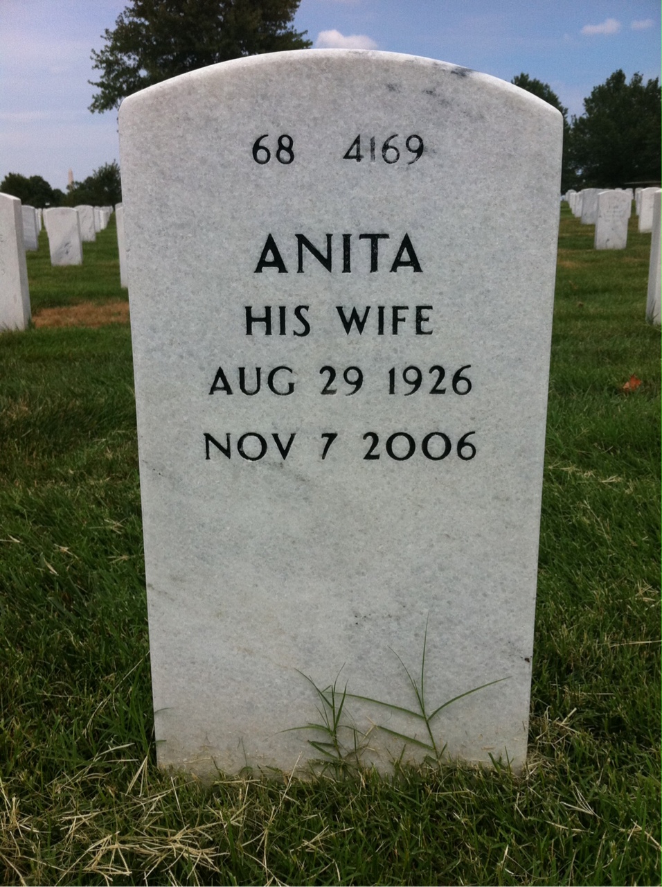 Back of headstone — Irving Levine