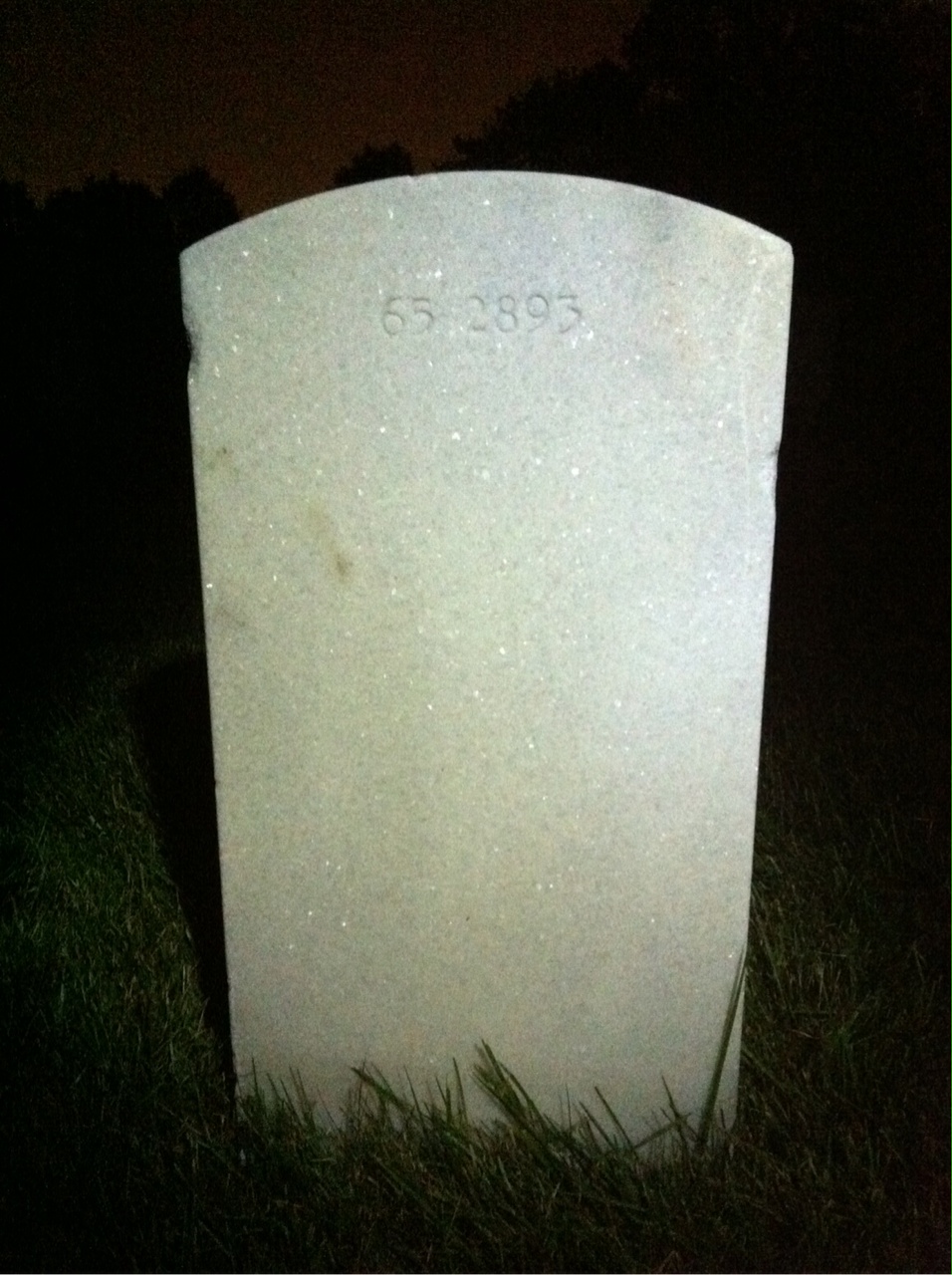 Back of headstone — Thaddeus Murray