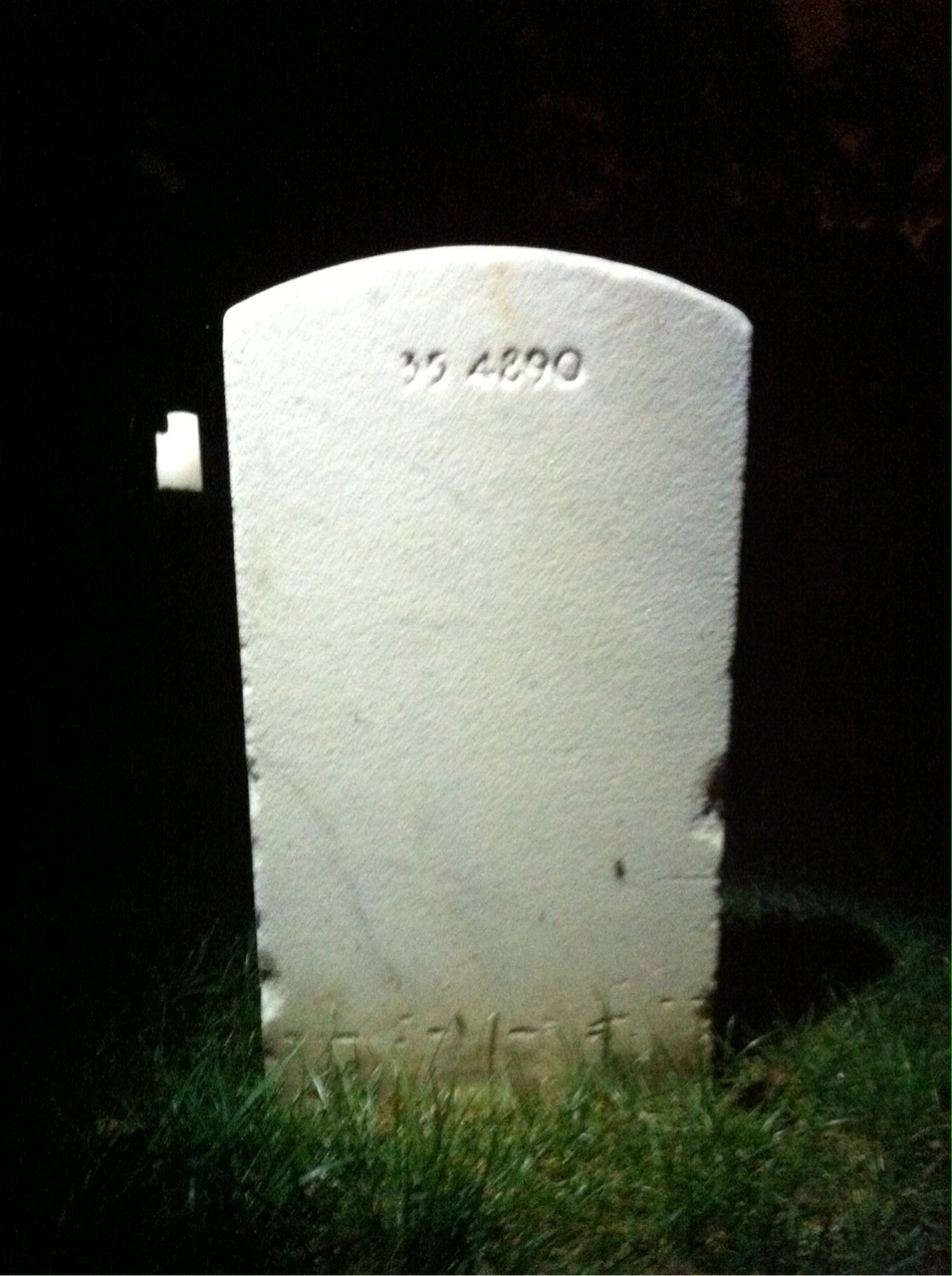 Back of headstone — William Samuel Hurwitz