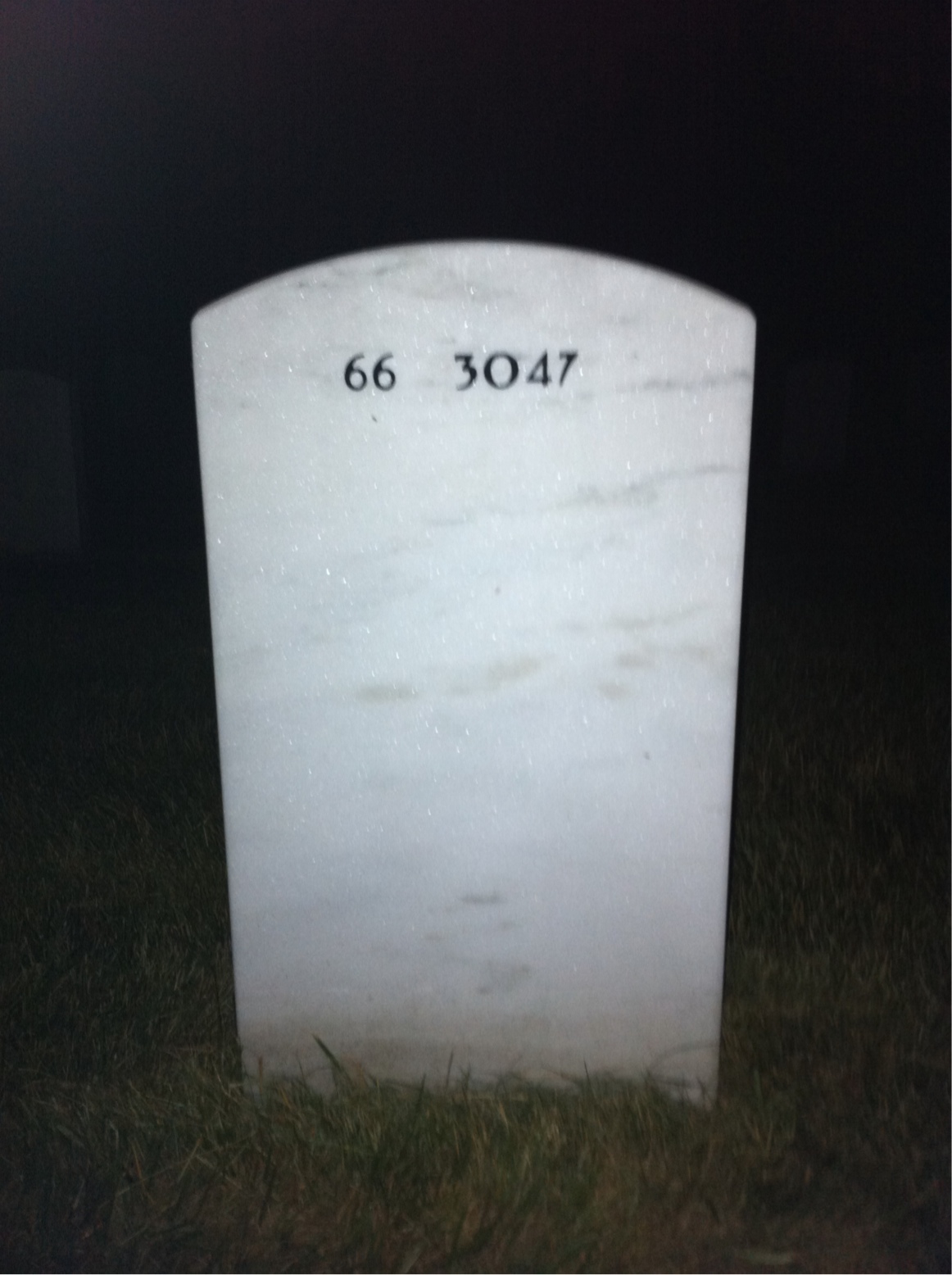 Back of headstone — Michael Reilly