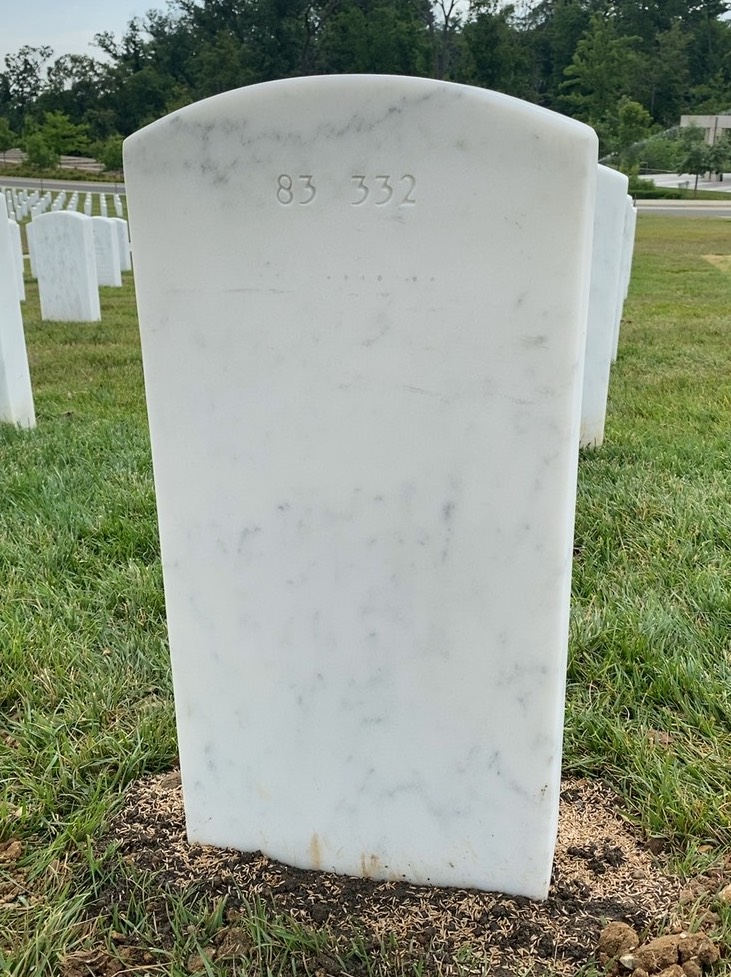 Back of headstone — Victor Patricio Salamanca