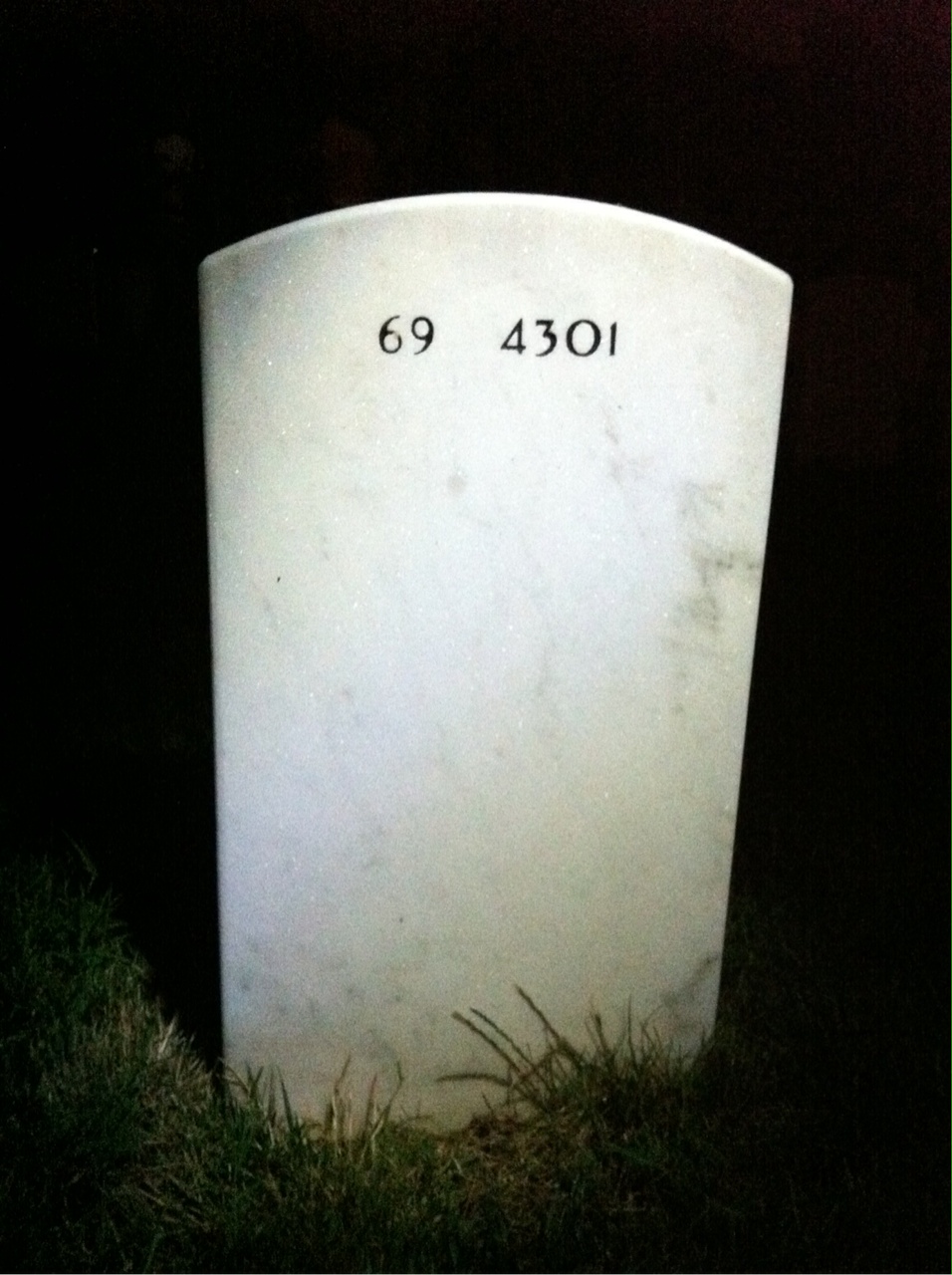 Back of headstone — Robert Owen