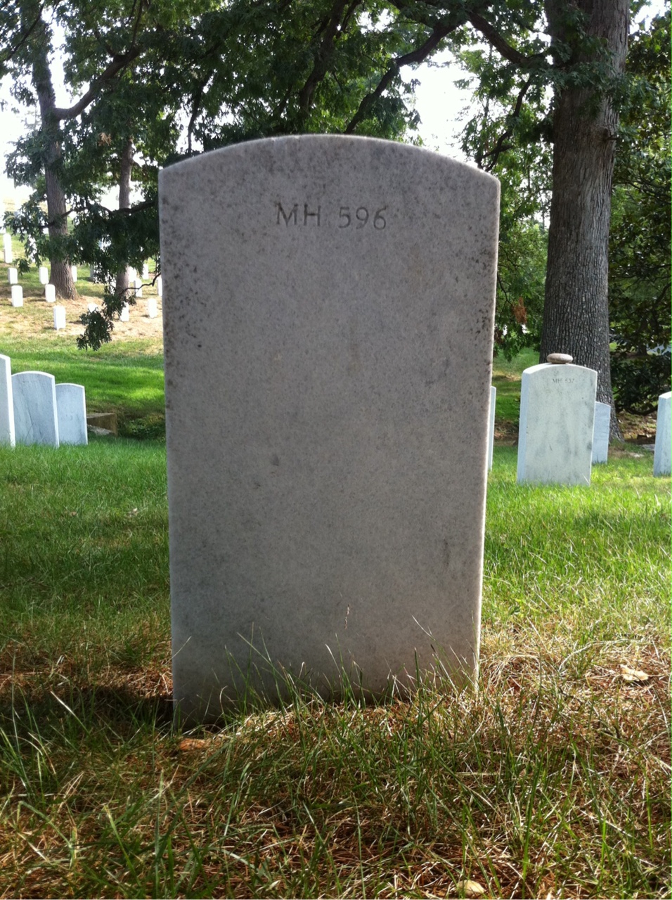 Back of headstone — Walter Albert Janes