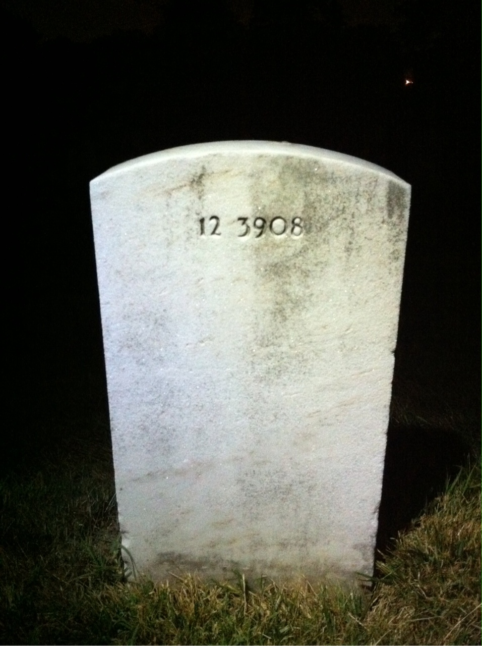 Back of headstone — Clarence Banks