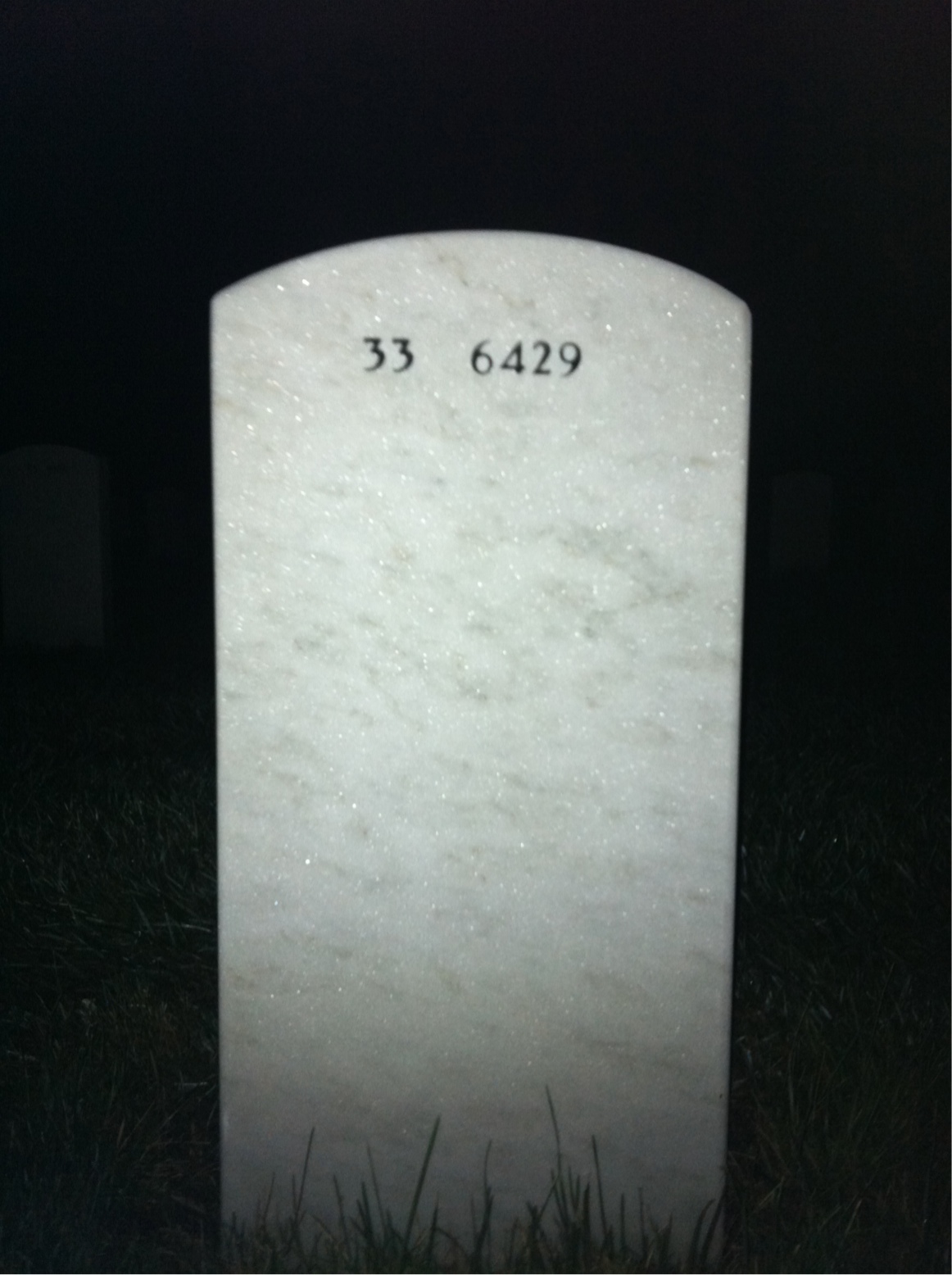Back of headstone — Richard Haffner