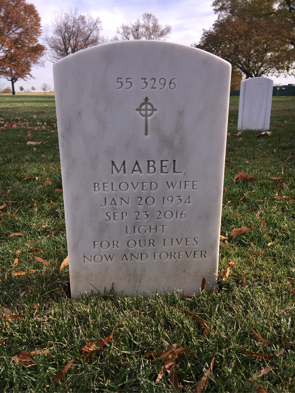 Back of headstone — Walter J Coakley