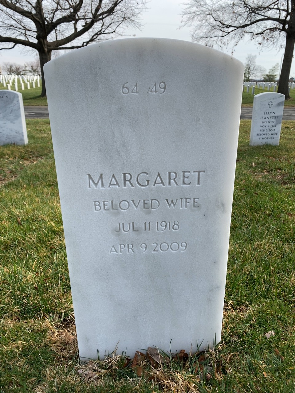 Back of headstone — Leonard Becicka