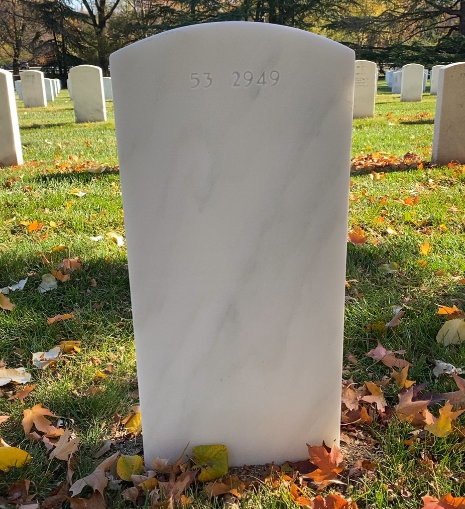 Back of headstone — Darren Baldwin
