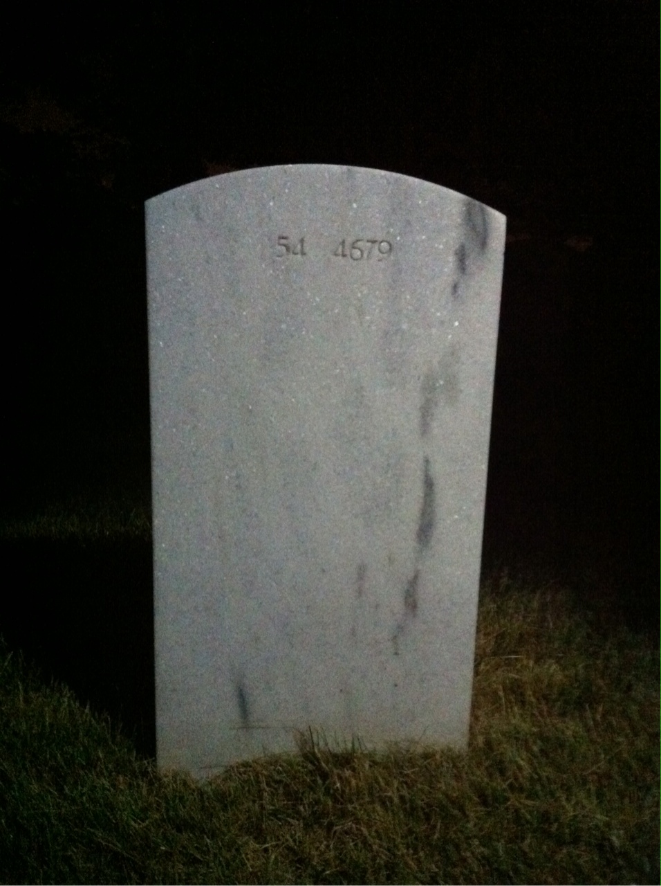 Back of headstone — Samuel Edward Oots