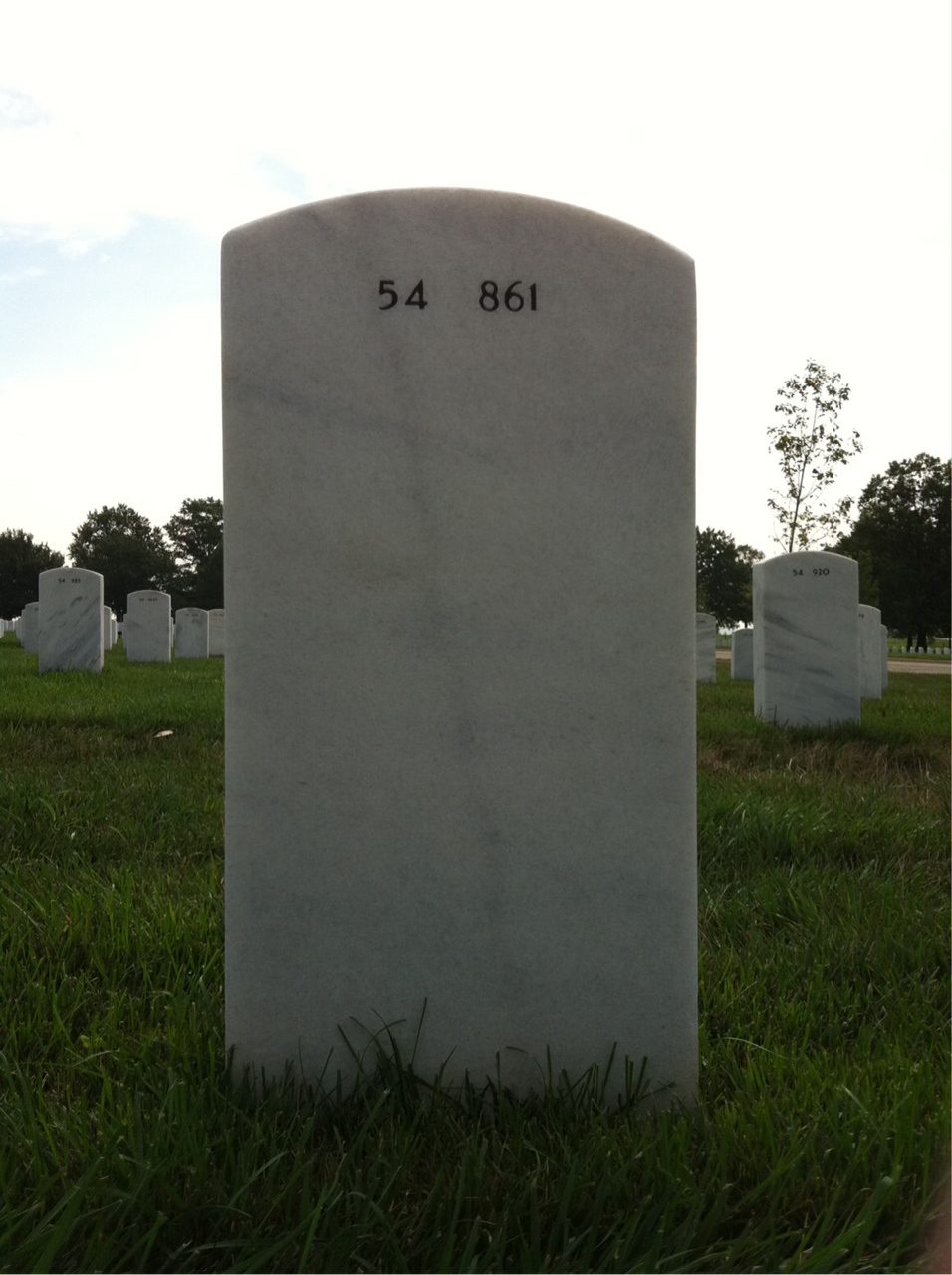 Back of headstone — William Jefferson