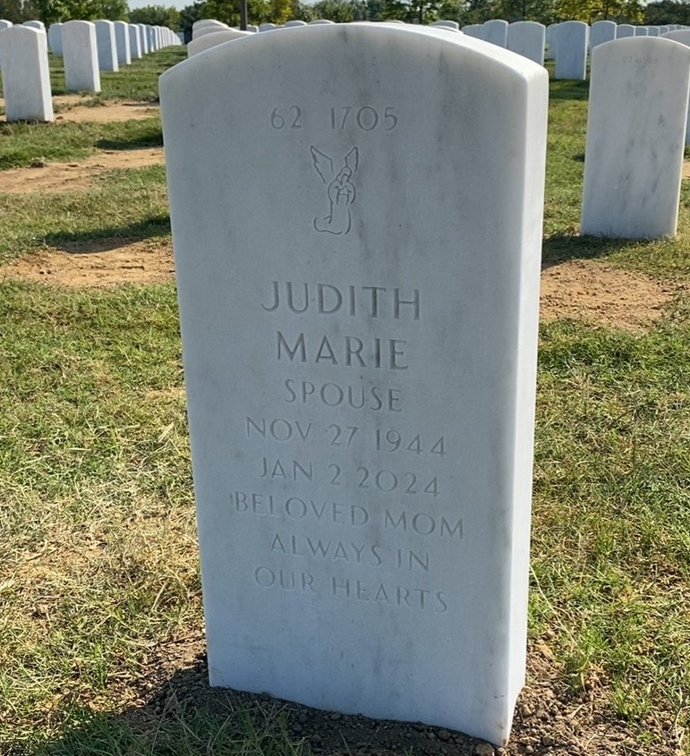 Back of headstone — Charles Anway