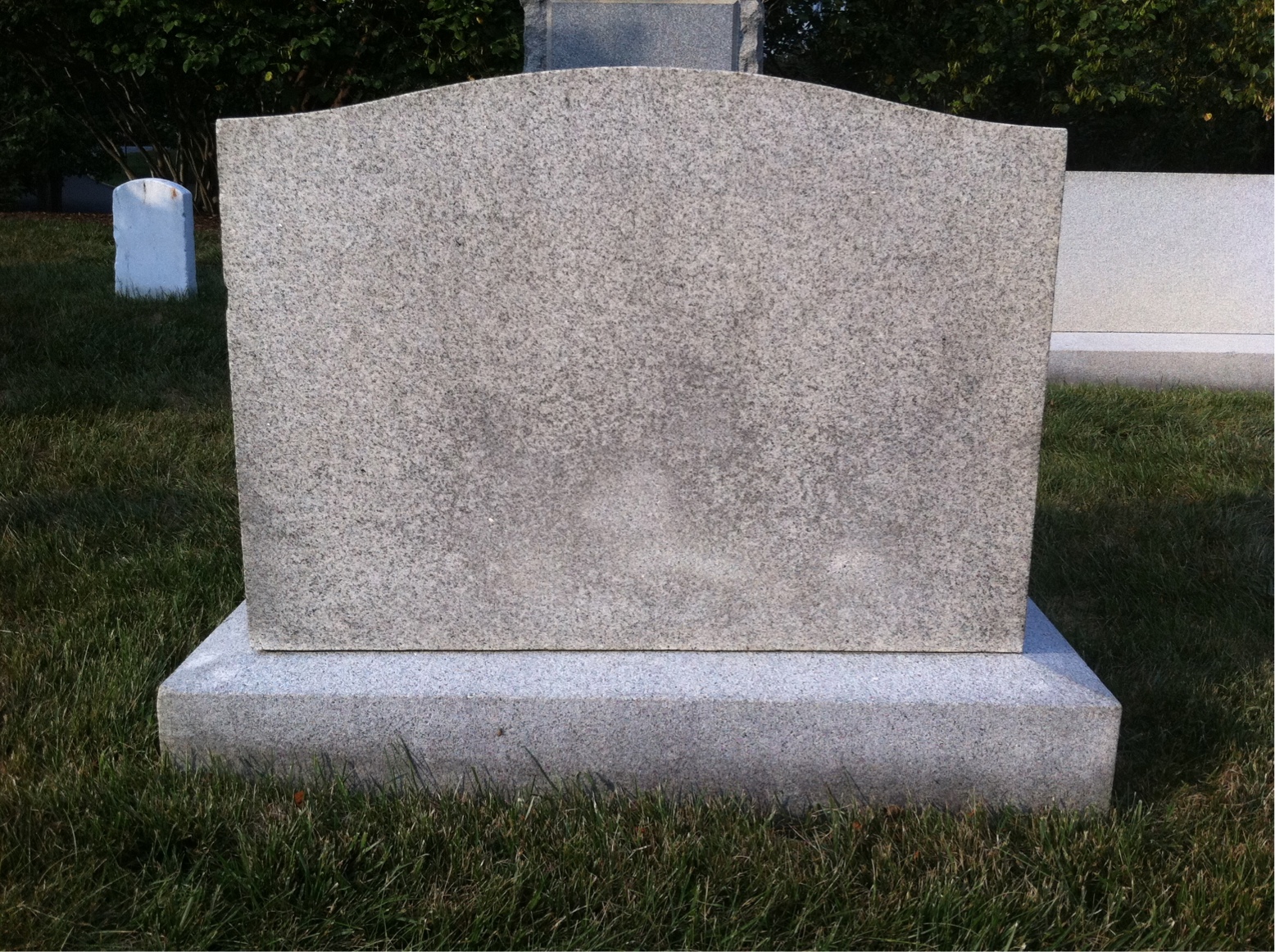 Back of headstone — Frank Altemus