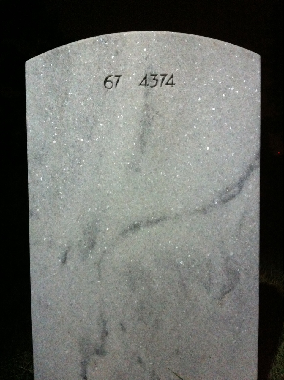 Back of headstone — Charles Andolina