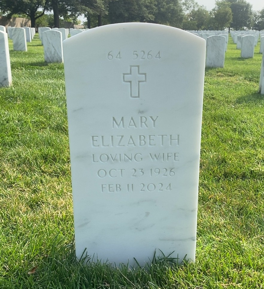 Back of headstone — Frederick Foster