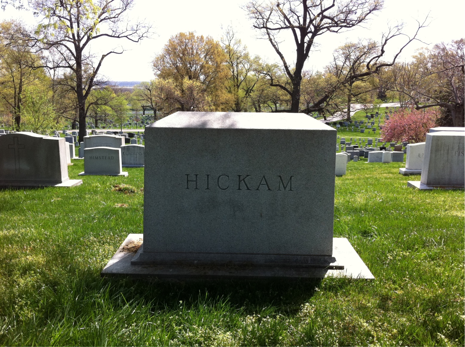 Back of headstone — Rudolph Fink