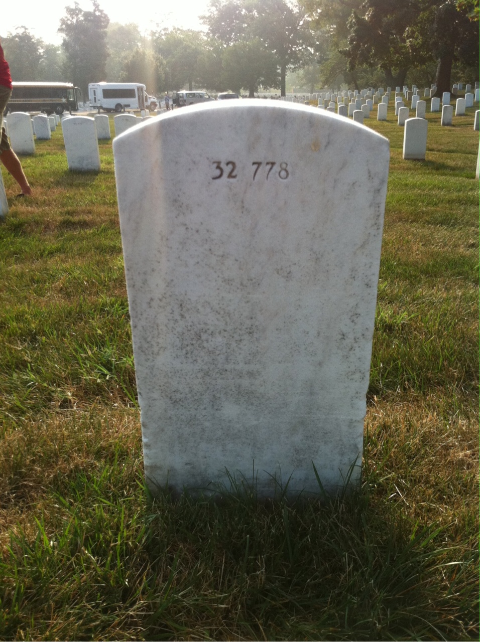 Back of headstone — Naomi Baum