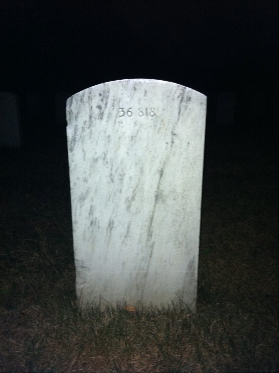Back of headstone — Thomas Middleton