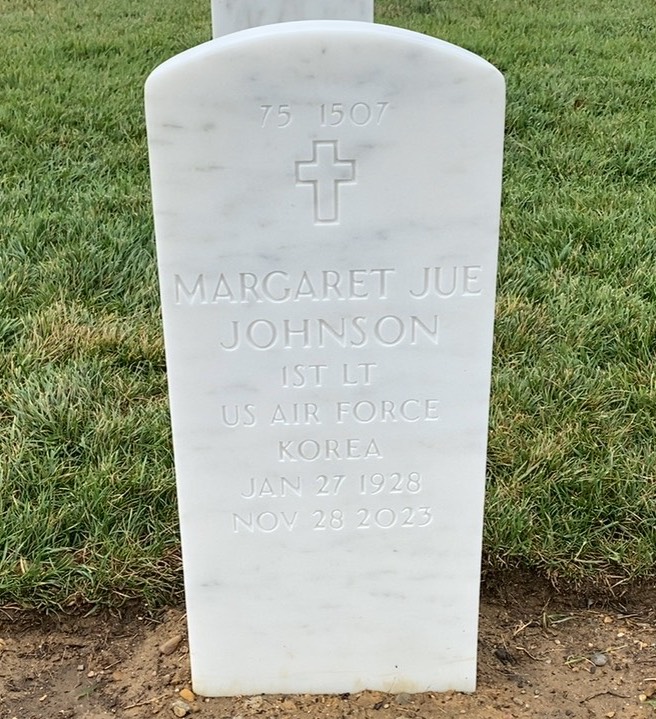 Back of headstone — Vernon D Johnson