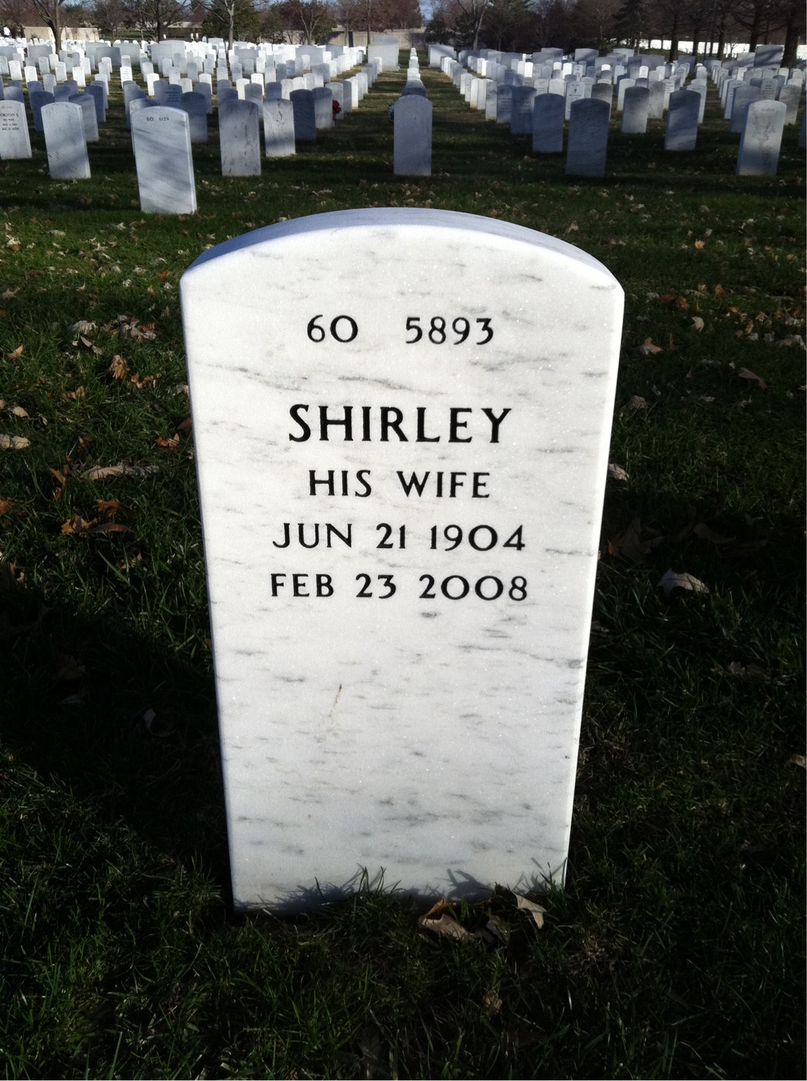 Back of headstone — Samuel Wald