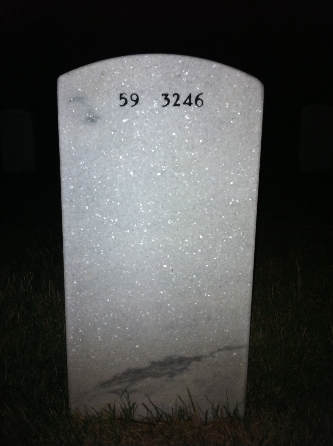 Back of headstone — Ralph Smuck
